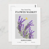 New York Blume Market, Downtown Postcard Postkarte (Vorne/Hinten)