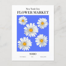 New York Blume Market, SOHO Postcard