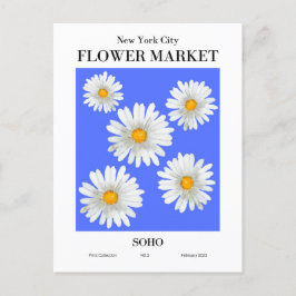 New York Blume Market, SOHO Postcard Postkarte