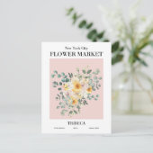 New York Blume Market, Tribeca Postcard Postkarte (Stehend Vorderseite)