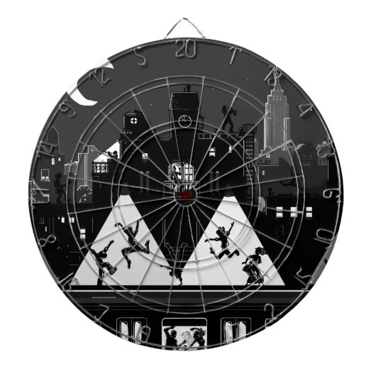 New York Boogie Nights Dartscheibe (vorne)