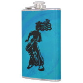 New York Boogie Nights Drum Blue Flachmann (Links)