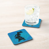 New York Boogie Nights Drum Blue Untersetzer (Rechte Seite)