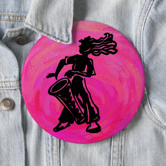 New York Boogie Nights Drum Hot Pink Button (Beispiel)