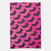 New York Boogie Nights Drum Hot Pink Geschirrtuch (Vertikal)