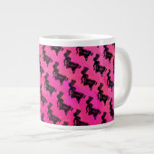 New York Boogie Nights Drum Hot Pink Jumbo-Tasse (Vorderseite Rechts)