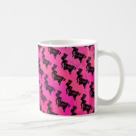 New York Boogie Nights Drum Hot Pink Kaffeetasse (Rechts)