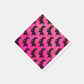 New York Boogie Nights Drum Hot Pink Serviette (Ecke)