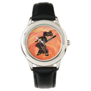 New York Boogie Nights Drum Orange Armbanduhr