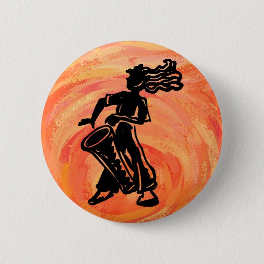 New York Boogie Nights Drum Orange Button (Vorderseite)