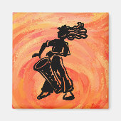 New York Boogie Nights Drum Orange Magnet (Vorne)