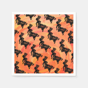 New York Boogie Nights Drum Orange Serviette