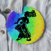 New York Boogie Nights Drum Rainbow Button (Beispiel)