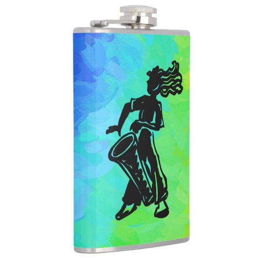 New York Boogie Nights Drum Rainbow Flachmann (Rechts)