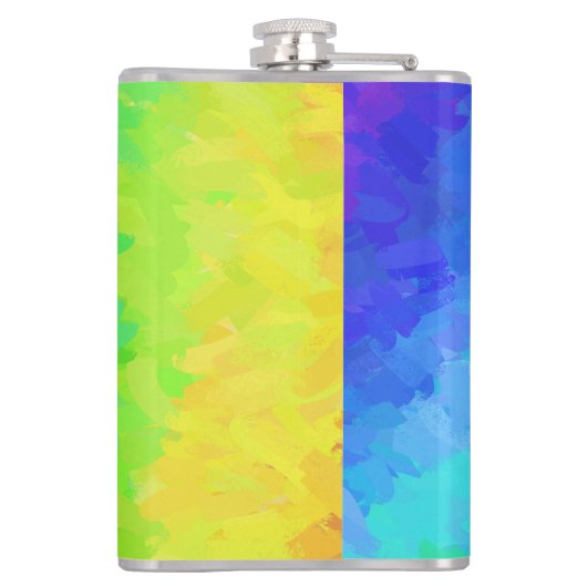 New York Boogie Nights Drum Rainbow Flachmann (Rückseite)