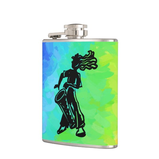 New York Boogie Nights Drum Rainbow Flachmann (Links)