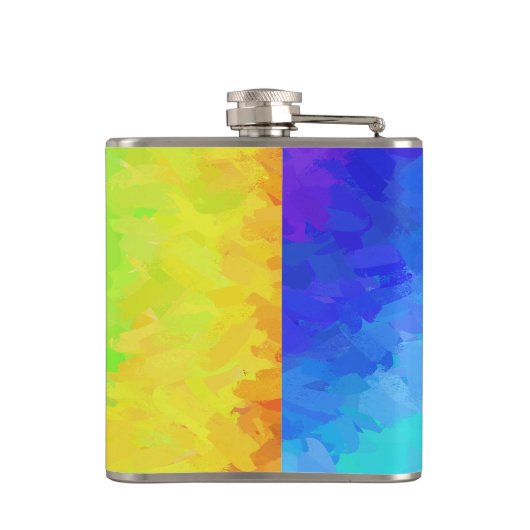 New York Boogie Nights Drum Rainbow Flachmann (Rückseite)