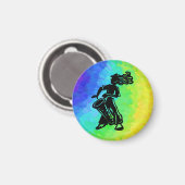 New York Boogie Nights Drum Rainbow Magnet (Vorderseite/Rückseite)