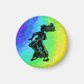 New York Boogie Nights Drum Rainbow Magnet (Vorne)