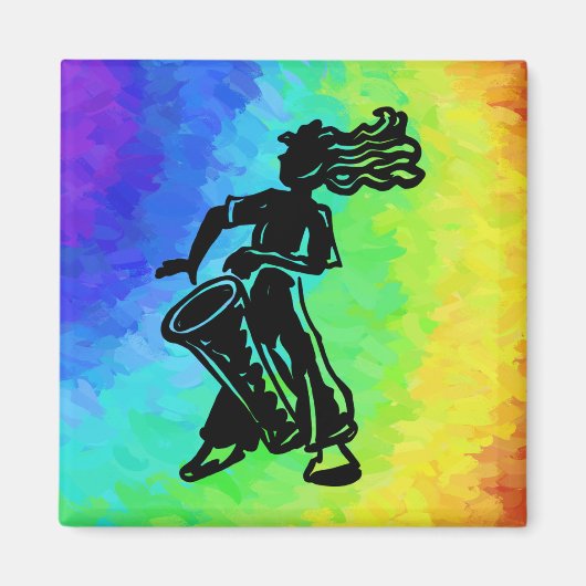 New York Boogie Nights Drum Rainbow Magnet (Vorne)