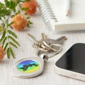 New York Boogie Nights Drum Rainbow Schlüsselanhänger (Seite)