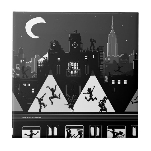 New York Boogie Nights Fliese (Vorderseite)