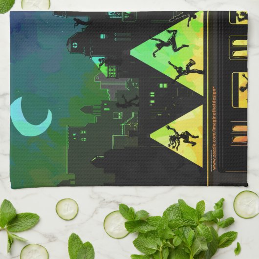 New York Boogie Nights Geschirrtuch (Gefaltet)