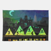 New York Boogie Nights Geschirrtuch (Horizontal)