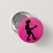 New York Boogie Nights Gitarre Hot Pink Button (Vorne & Hinten)