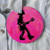 New York Boogie Nights Gitarre Hot Pink Button (Beispiel)
