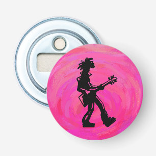 New York Boogie Nights Gitarre Hot Pink Flaschenöffner