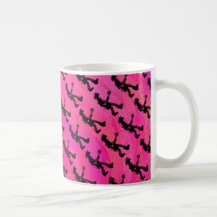 New York Boogie Nights Gitarre Hot Pink Kaffeetasse