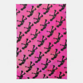 New York Boogie Nights Gitarre Hot Pink Küchentuch (Vertikal)