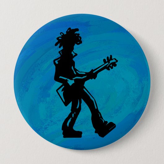 New York Boogie Nights Guitar Blue Button (Vorderseite)