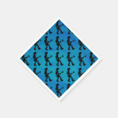 New York Boogie Nights Guitar Blue Serviette (Ecke)