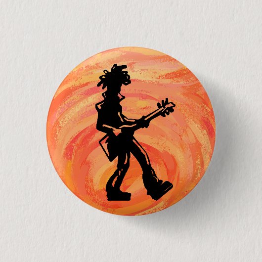 New York Boogie Nights Guitar Orange Button (Vorderseite)