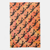 New York Boogie Nights Guitar Orange Geschirrtuch (Vertikal)