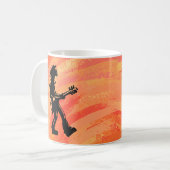 New York Boogie Nights Guitar Orange Kaffeetasse (Vorderseite Links)