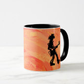 New York Boogie Nights Guitar Orange Tasse (VorderseiteRechts)
