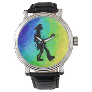 New York Boogie Nights Guitar Rainbow Armbanduhr
