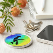 New York Boogie Nights Guitar Rainbow Schlüsselanhänger (Seite)