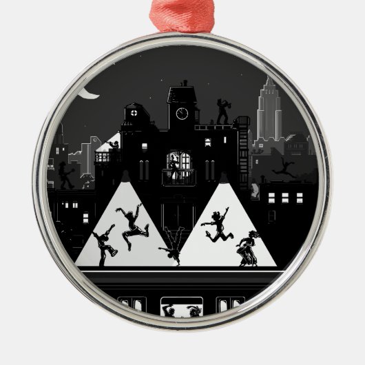 New York Boogie Nights Ornament Aus Metall (Vorne)