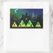 New York Boogie Nights Rechteckiger Aufkleber (Tasche)