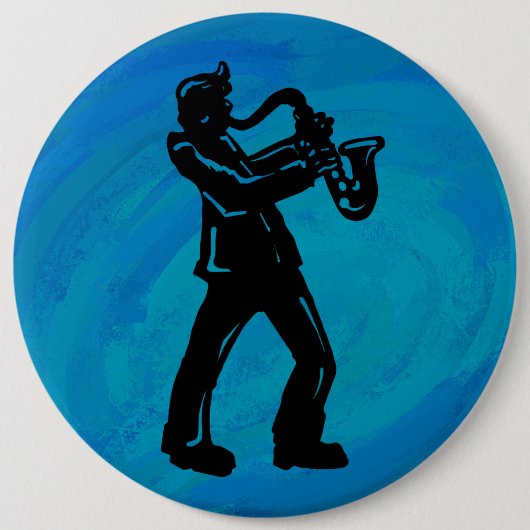 New York Boogie Nights Saxophon Blue Button (Vorderseite)