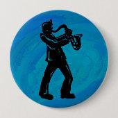 New York Boogie Nights Saxophon Blue Button (Vorderseite)