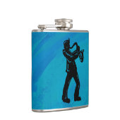 New York Boogie Nights Saxophon Blue Flachmann (Rechts)