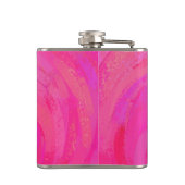 New York Boogie Nights Saxophon Hot Pink Flachmann (Rückseite)