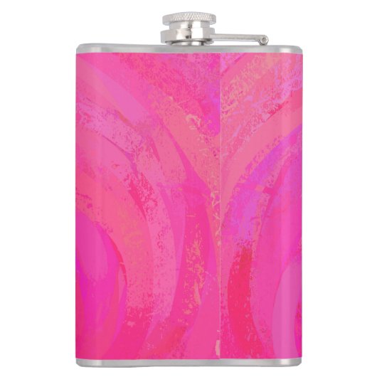 New York Boogie Nights Saxophon Hot Pink Flachmann (Rückseite)