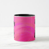 New York Boogie Nights Saxophon Hot Pink Tasse (Zentrum)
