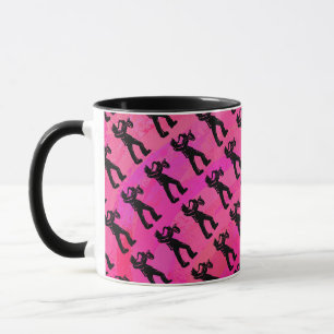 New York Boogie Nights Saxophon Hot Pink Tasse